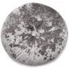 Jolie Gray Velvet Round Throw Pillow