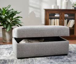 Parkdale Silver Storage Ottoman -Broyhill Shop 810465150 5