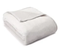 Broyhill Gray Velvet Plush Blanket -Broyhill Shop 810469147 1