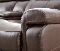 Wellsley Leather Power Reclining Console Loveseat -Broyhill Shop 810469259 9