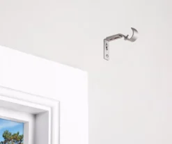 Brushed Nickel Adjustable Curtain Rod Brackets, 2-Pack -Broyhill Shop 810489229 2 1