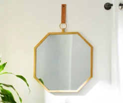 Gold Framed Octagonal Hanging Mirror -Broyhill Shop 810498384 9