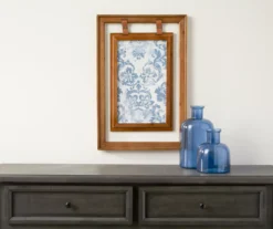 Double-Framed Light Blue Damask Hanging Wall Decor -Broyhill Shop 810498388 2