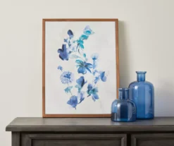 Blue Flowers Framed Canvas -Broyhill Shop 810498697 2