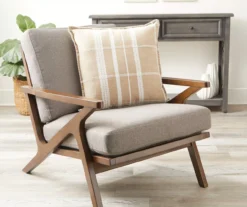 Tan & White Plaid Throw Pillow -Broyhill Shop 810515801 2