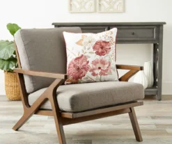 Rust Floral Throw Pillow -Broyhill Shop 810515803 2