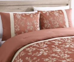 Broyhill Kirkwale Rust Floral Jacquard 8-Piece Comforter Set -Broyhill Shop 810515917 2