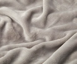 Gray Queen/King Velvet Plush Blanket -Broyhill Shop 810519405 810519406 2 2