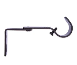 Legacy Brown-Black Adjustable Curtain Rod Brackets, 2-Pack -Broyhill Shop 810524291 4