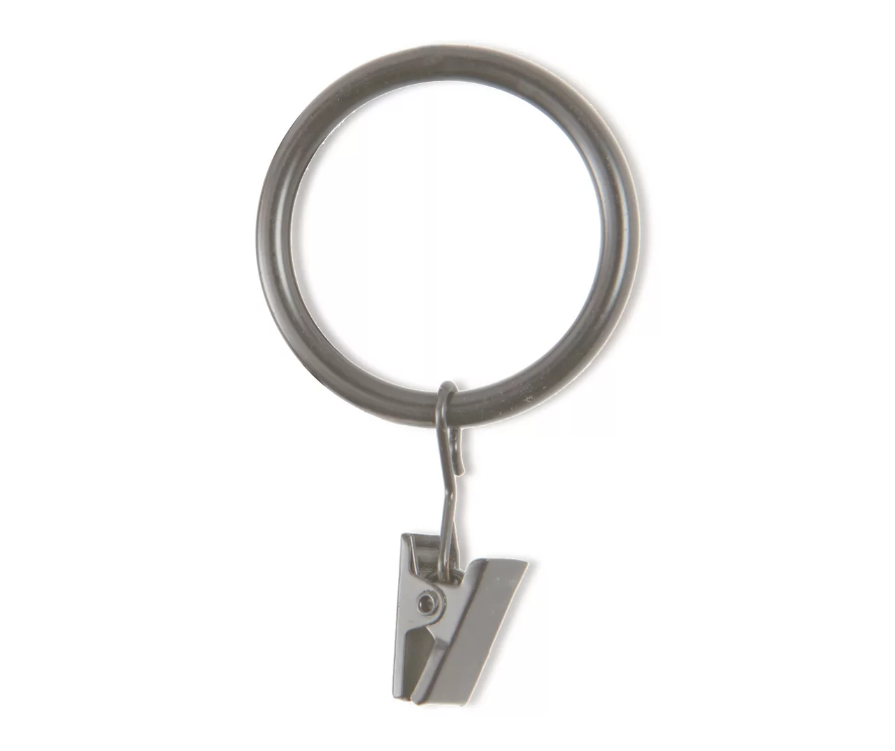 Legacy Antique Pewter Curtain Rod Clip Rings, 14-Pack 1 Legacy Antique Pewter Curtain Rod Clip Rings, 14-Pack