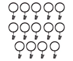 Legacy Brown & Black Curtain Rod Clip Rings, 14-Pack 6 Legacy Brown & Black Curtain Rod Clip Rings, 14-Pack -Broyhill Shop 810524293 3