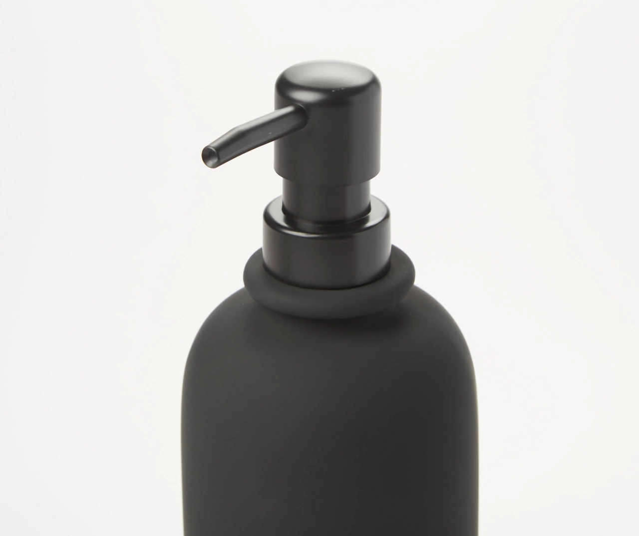 Matte Black Rubberized Lotion Pump 2 Matte Black Rubberized Lotion Pump - Image 2
