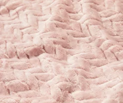 Sepia Rose Zigzag-Embossed Velvet King Blanket 7 Sepia Rose Zigzag-Embossed Velvet King Blanket -Broyhill Shop 810531015 810617577 3