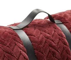 Tawny Port Jacquard Supreme Velvet King Blanket -Broyhill Shop 810531016 3