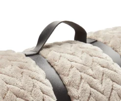 Tan Jacquard Supreme Velvet King Blanket -Broyhill Shop 810531017 810617578 3