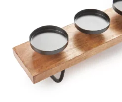 Wood & Metal 5-Tier Pillar Candle Holder -Broyhill Shop 810548907 2