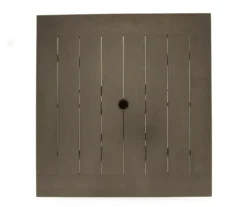 Autumn Cove Light Brown Wood Look Square Steel Patio Dining Table -Broyhill Shop 810557039 3 1