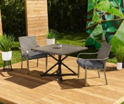 Broyhill Autumn Cove Wood Look Square Steel Patio Dining Table -Broyhill Shop 810557039 810554375 11