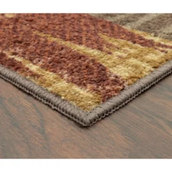 Broyhill Brown & Red Abstract Patchwork Accent Rug -Broyhill Shop 810557489 4