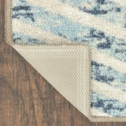 Broyhill Blue & Brown Modern Angles Accent Rug -Broyhill Shop 810557653 3