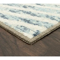 Broyhill Blue & Brown Modern Angles Accent Rug -Broyhill Shop 810557655 1