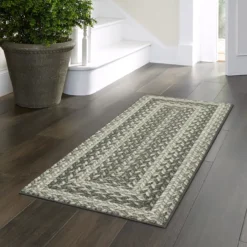 Broyhill Gray Braided Print Accent Rug -Broyhill Shop 810557665 11