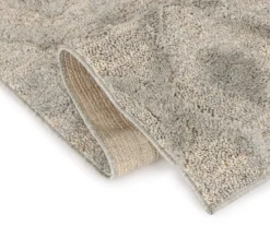 London Light Gray Diamond Lattice Shag Runner Rug, (2' X 7') -Broyhill Shop 810562953 2