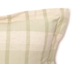 Market Sage & Beige Plaid Square Throw Pillow -Broyhill Shop 810565723 2