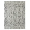 Aschot Gray Medallion Area Rug, (5' X 7')