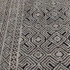 Colin Dark Blue & Whitecap Geometric Area Rug, (5' X 7') -Broyhill Shop 810586497 810586493 810586501 6