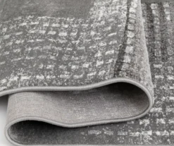 Hollyn Gunmetal Abstract Patchwork Area Rug, (5' X 7') -Broyhill Shop 810586499 810586495 810586503 4