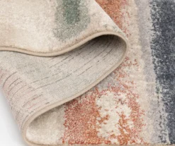 Hadlee Sand, Coral & Green Abstract Area Rug, (6' X 9') 11 Hadlee Sand, Coral & Green Abstract Area Rug, (6' X 9') -Broyhill Shop 810586500 810586496 810586492 5 1