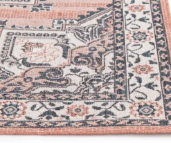 Broyhill Braiden Orange & Navy Floral Medallion Outdoor Area Rug -Broyhill Shop 810587368 810587369 810587370 2