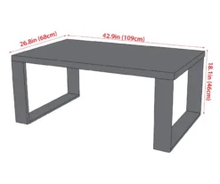 Chico Wood Look Steel Coffee Table -Broyhill Shop 810588211 X0 1