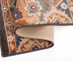 Broyhill Blue & Tan Traditional Floral Accent Rug -Broyhill Shop 810602620 810602619 A8 1