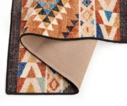 Broyhill Orange & Brown Geometric Accent Rug -Broyhill Shop 810602767 A8 1