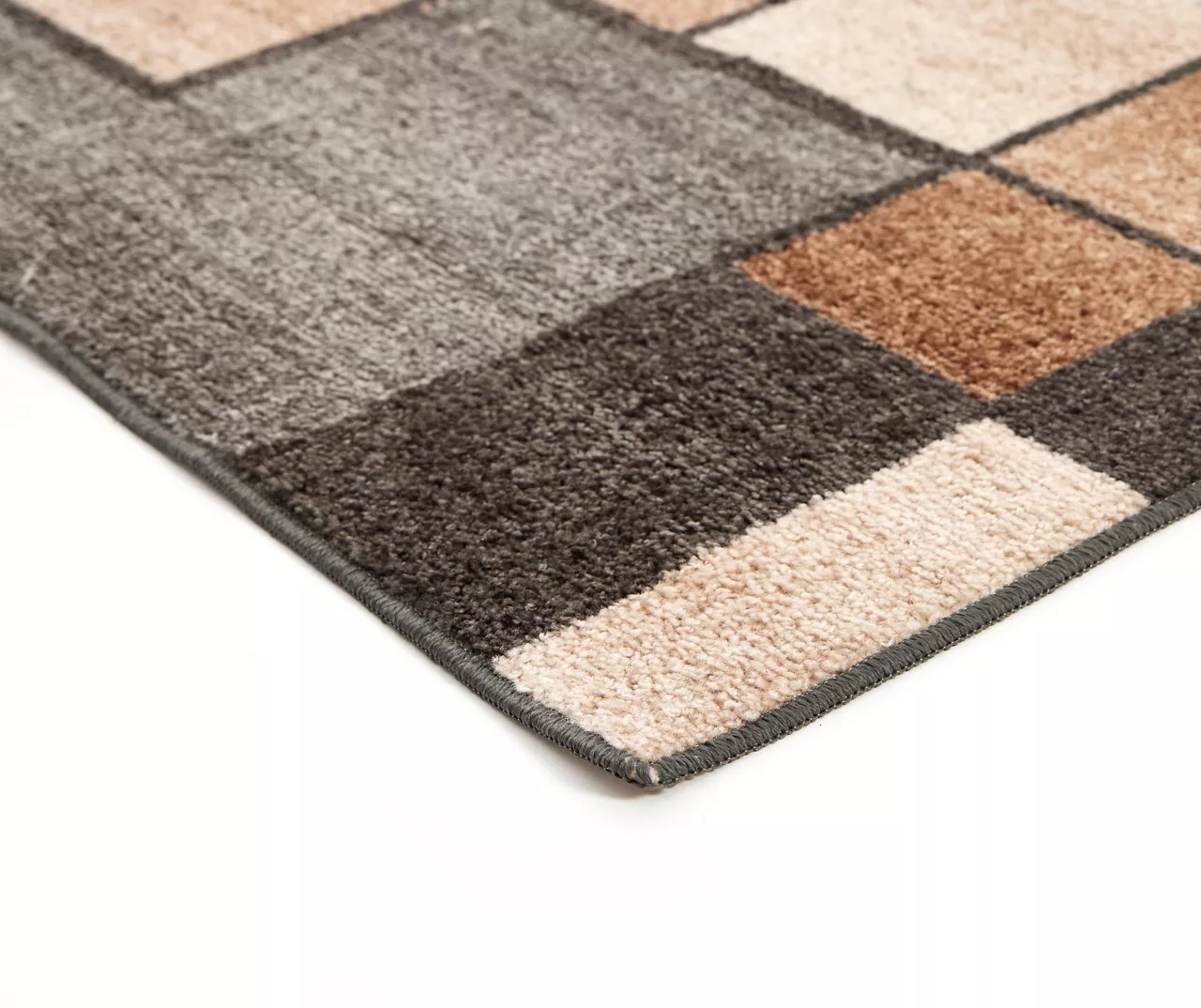 Broyhill Gray & Taupe Color Block Accent Rug 9 Broyhill Gray & Taupe Color Block Accent Rug - Image 9