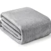 Gray Twin/Full Plush Velvet Blanket