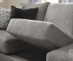 Alexandria Gray Chenille Sofa -Broyhill Shop 810616679 810616680 B0 2