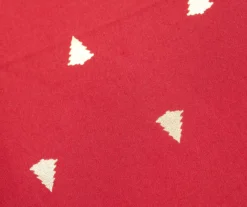 Broyhill Festive Gathering Red & Gold Foil Trees Fabric Tablecloth -Broyhill Shop 810617040 810617039 810617041 810617042 A8 1