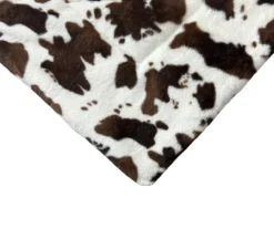Cream & Brown Cow Print Faux Fur King Comforter -Broyhill Shop 810617565 810617566 A8 3