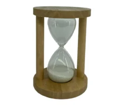 Homeward Sand Hourglass Wood & Glass Tabletop Decor